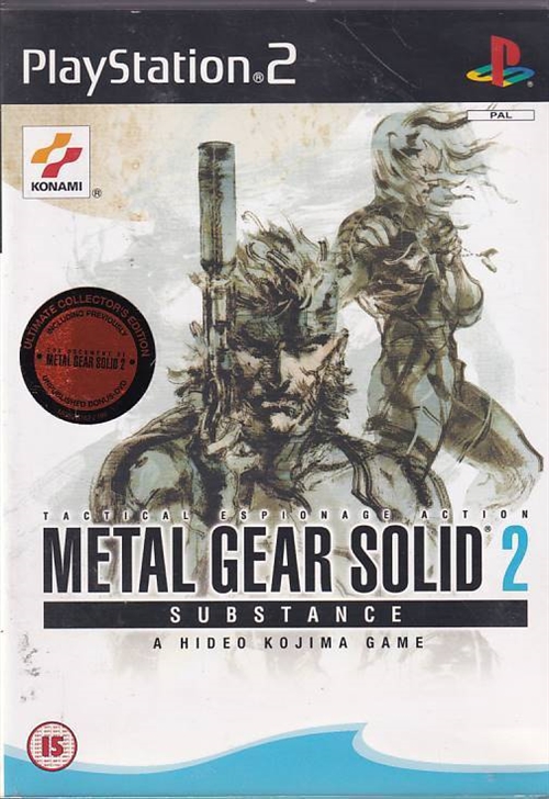 Metal Gear Solid 2 Substance - PS2 (A Grade) (Genbrug)